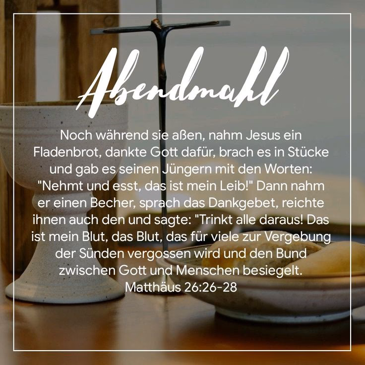 Wie viele Gebete gibt es zum Abendmahl?