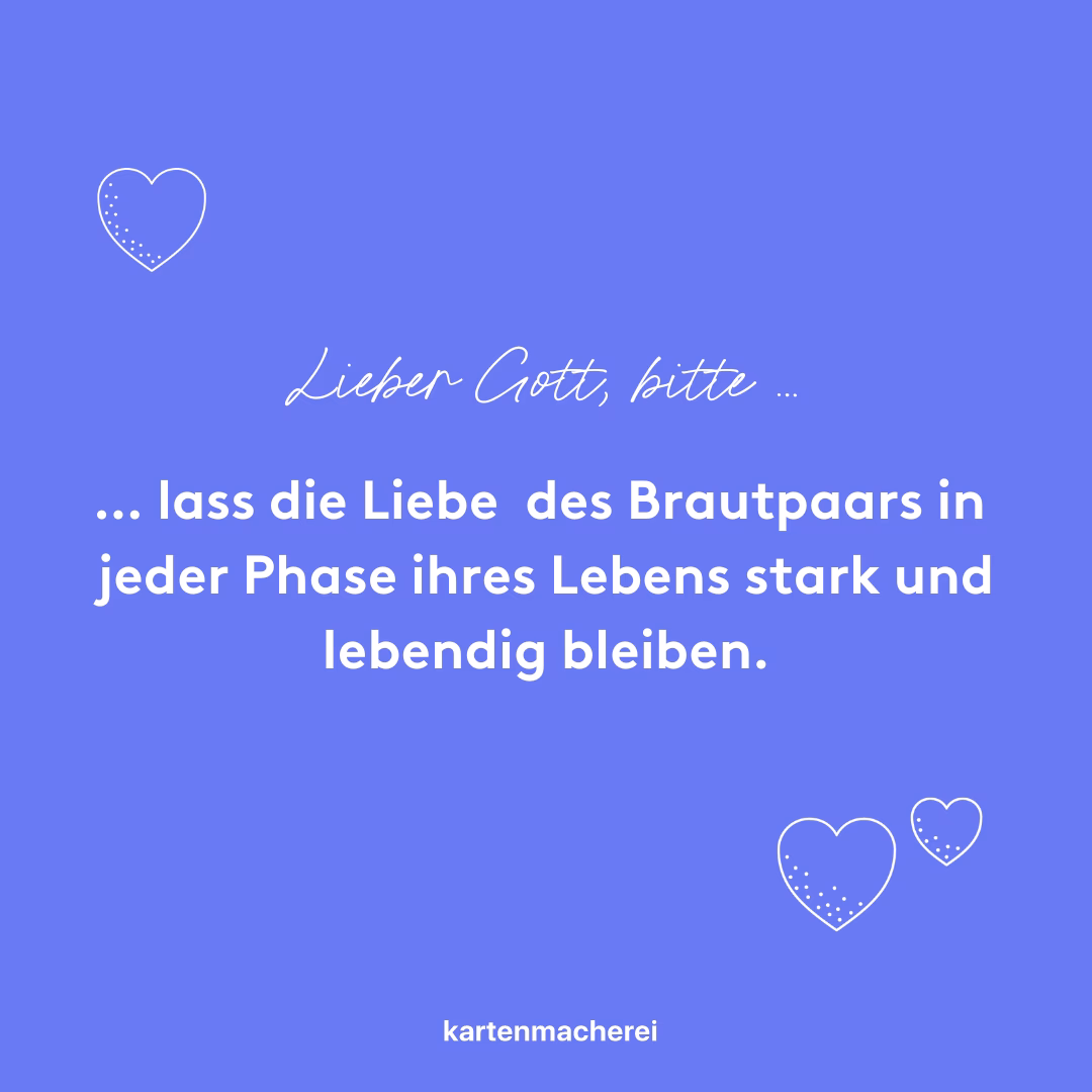 Was ist eine Fürbitte auf einer kirchlichen Trauung?