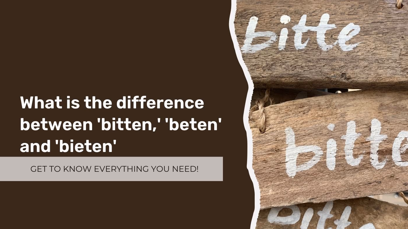 Was ist der Unterschied zwischen bitten und beten?