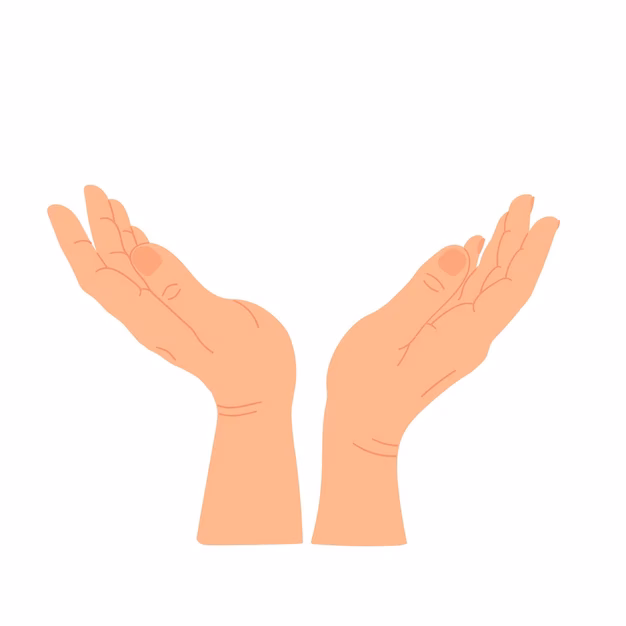 Was bedeutet es wenn man nach oben geöffnete Hände hat?