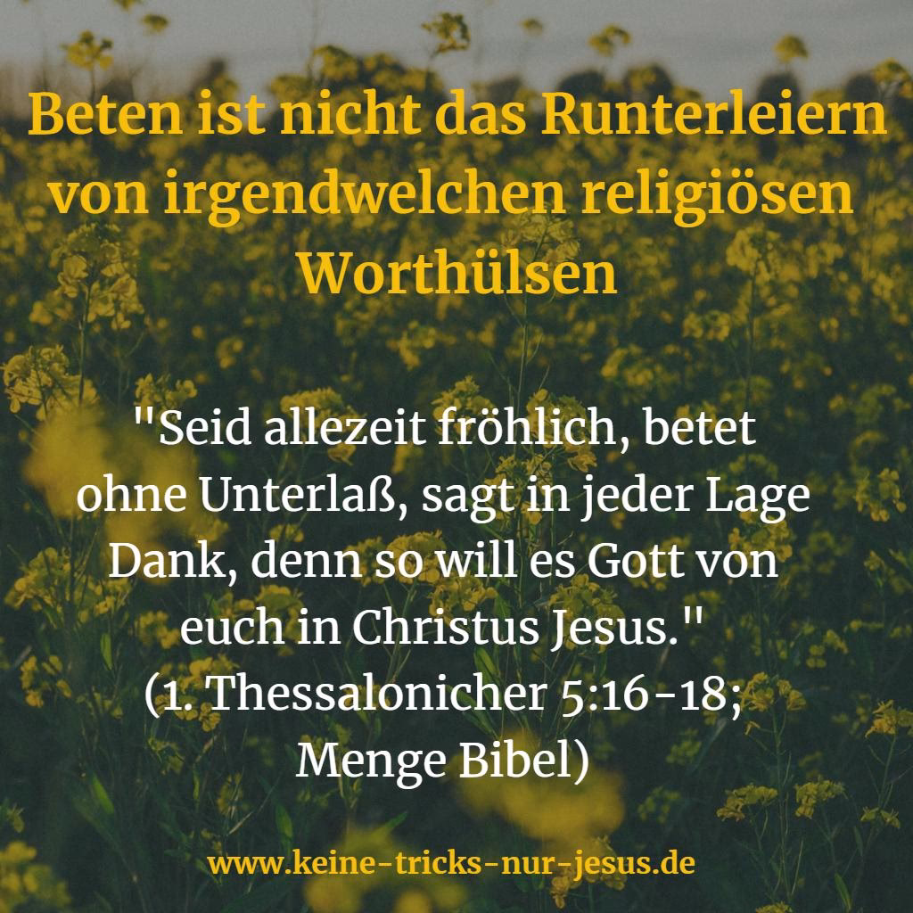 Was sagt die Bibel über das Beten?