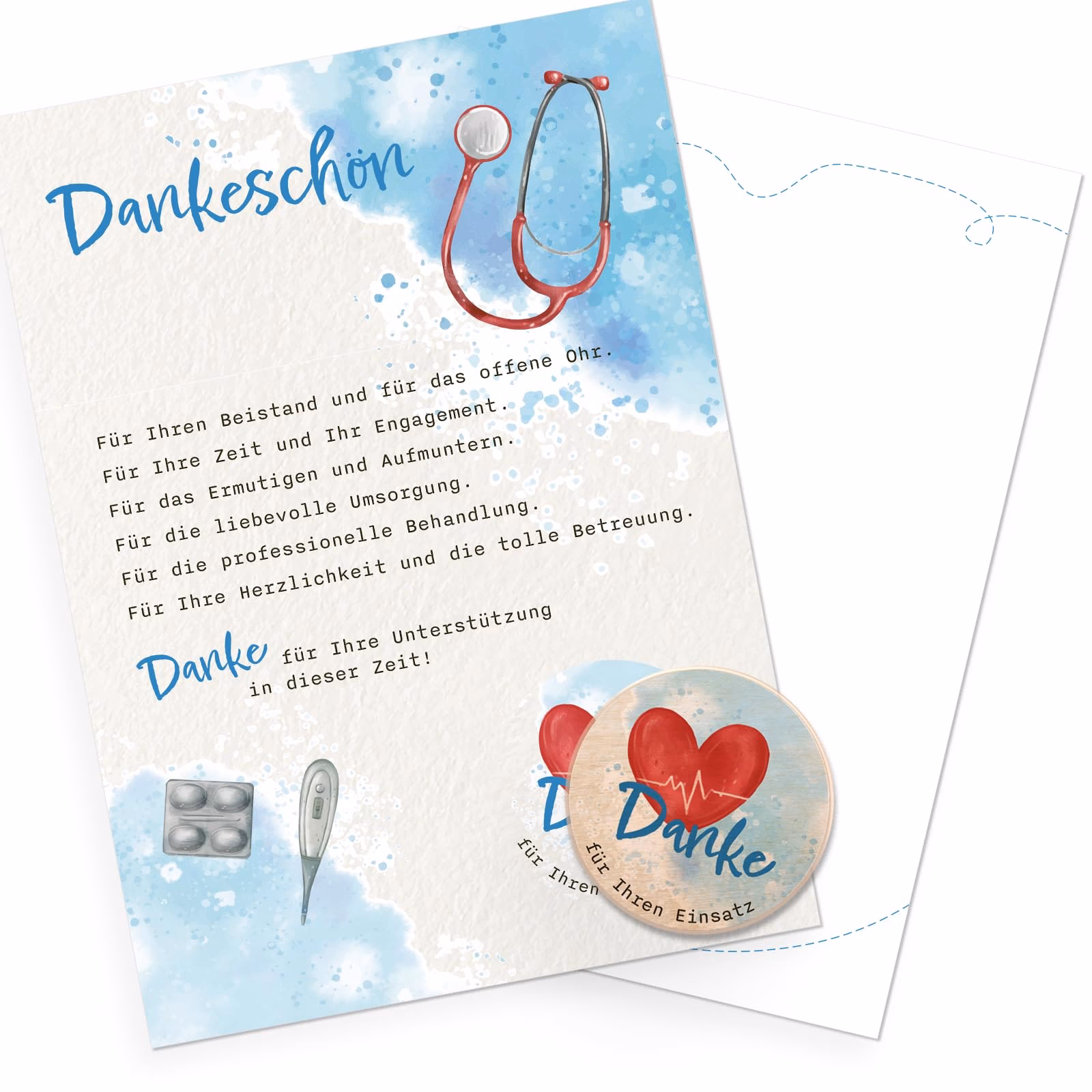 Was ist ein Beispiel für eine Dankesnachricht an das Pflegepersonal?