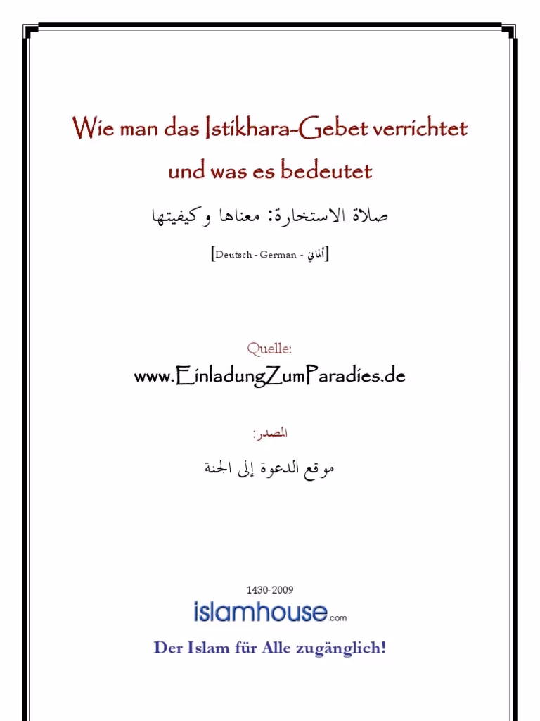 Was ist der Unterschied zwischen Quran und istikhara?