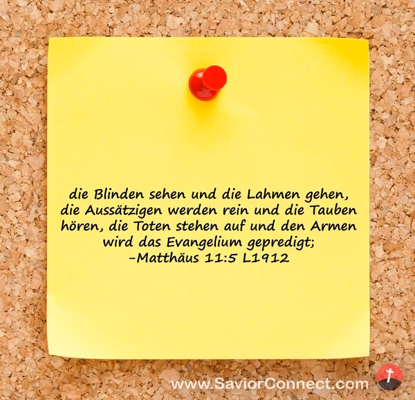 Was sagte Johannes über das Evangelium?