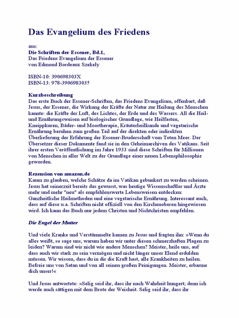 Was ist das Essener-Evangelium?