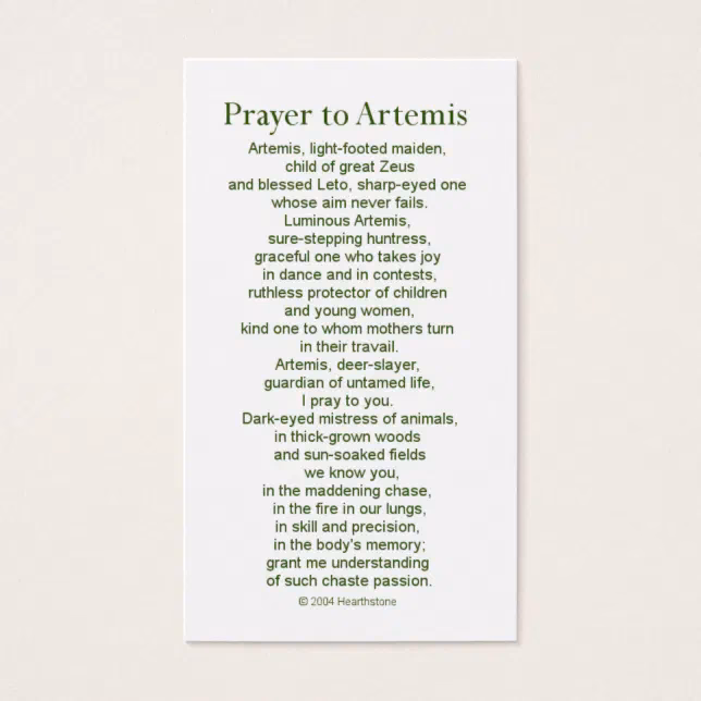 Was erinnert uns die Geschichte über Artemis?