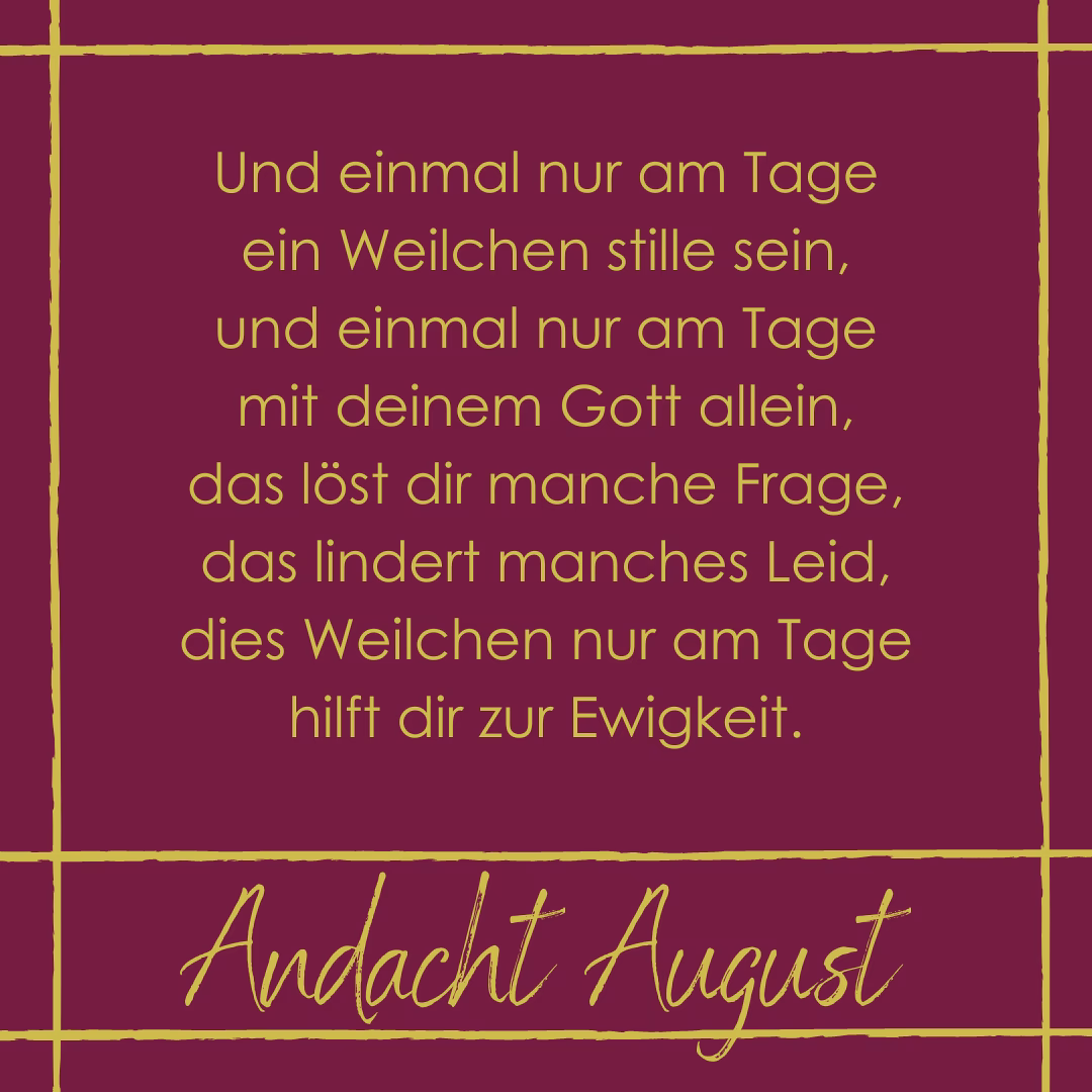 Was sind die bekanntesten Andachten?