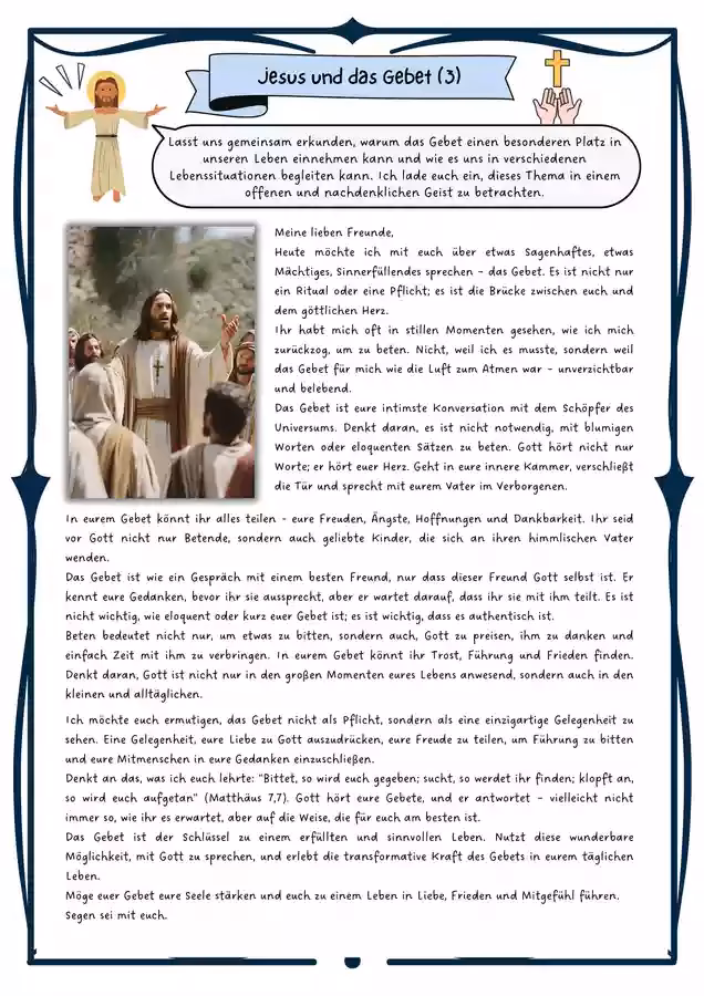 Wie schreibe ich ein Gebet?