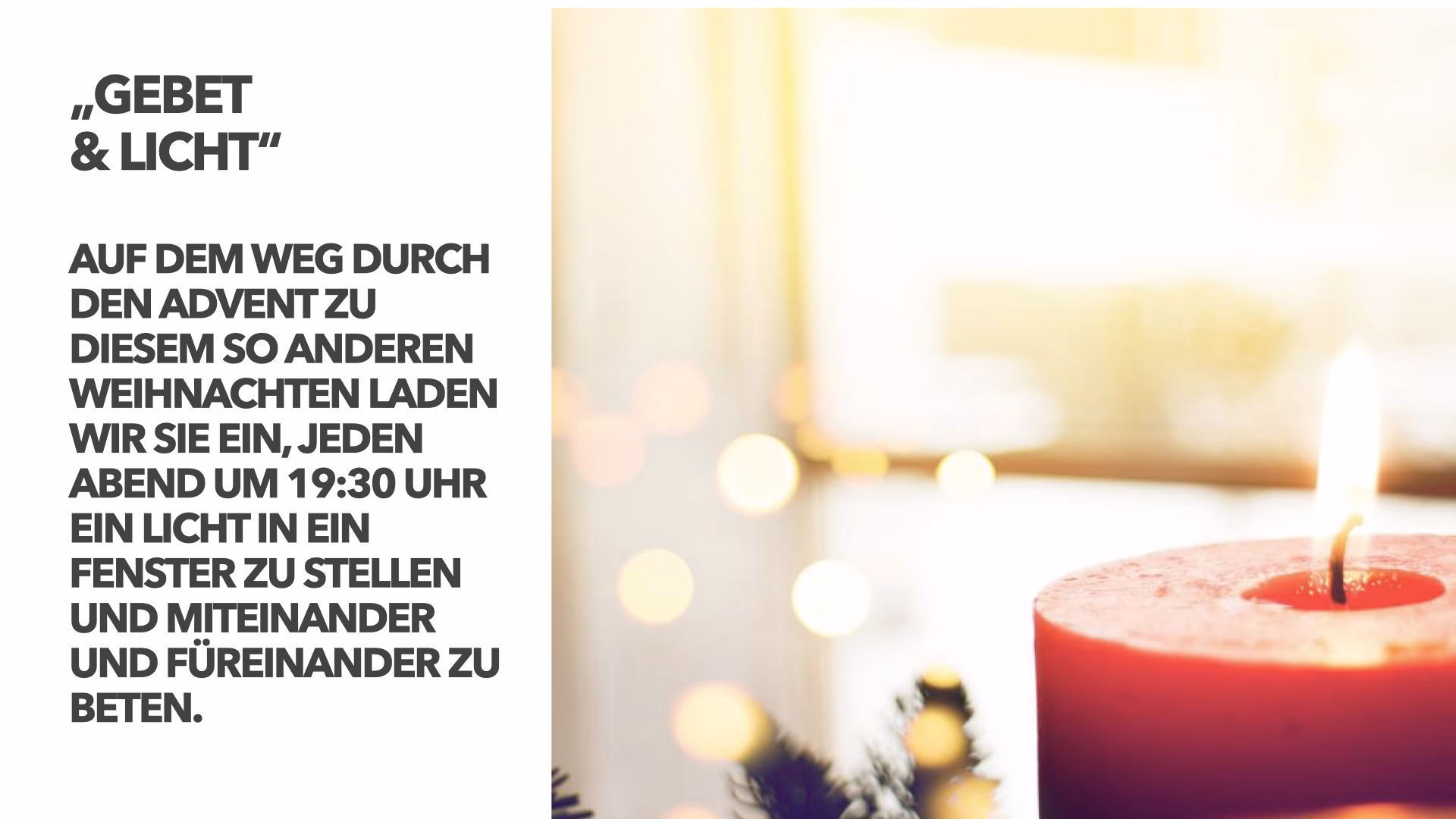 Wie beginnen wir unser Gebet?