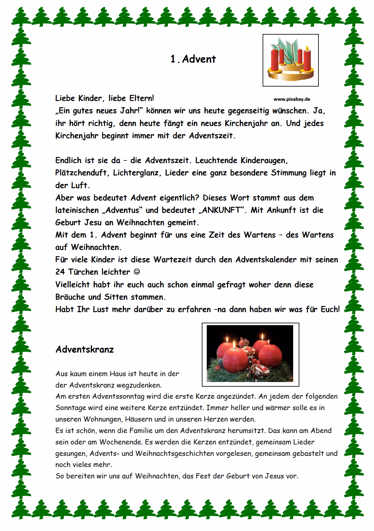 Wie feiert man einen Hausgottesdienst mit Kindern im Advent?