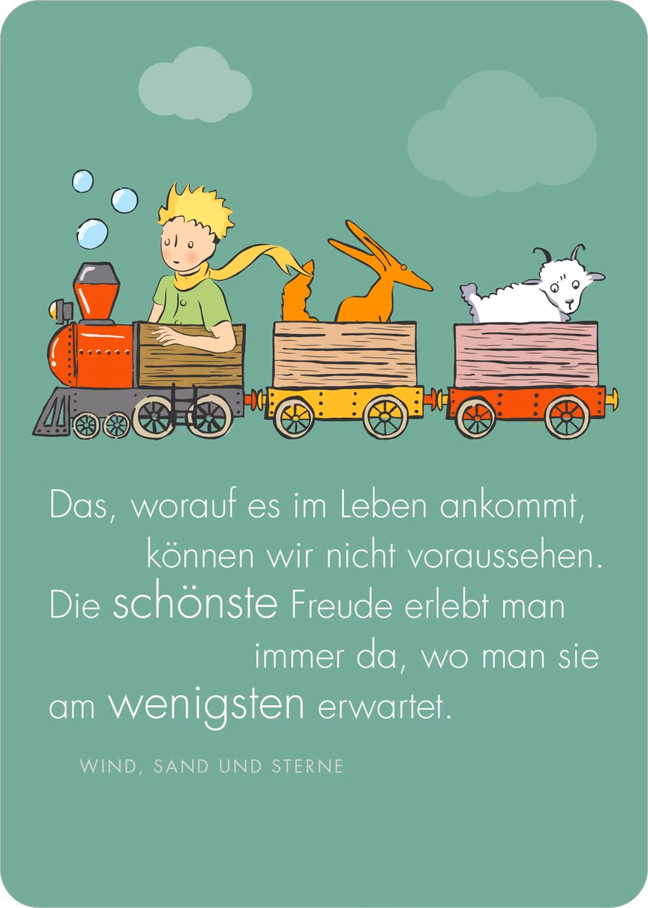 Was sagt der kleine Prinz im schmerzerfüllten Abschied?