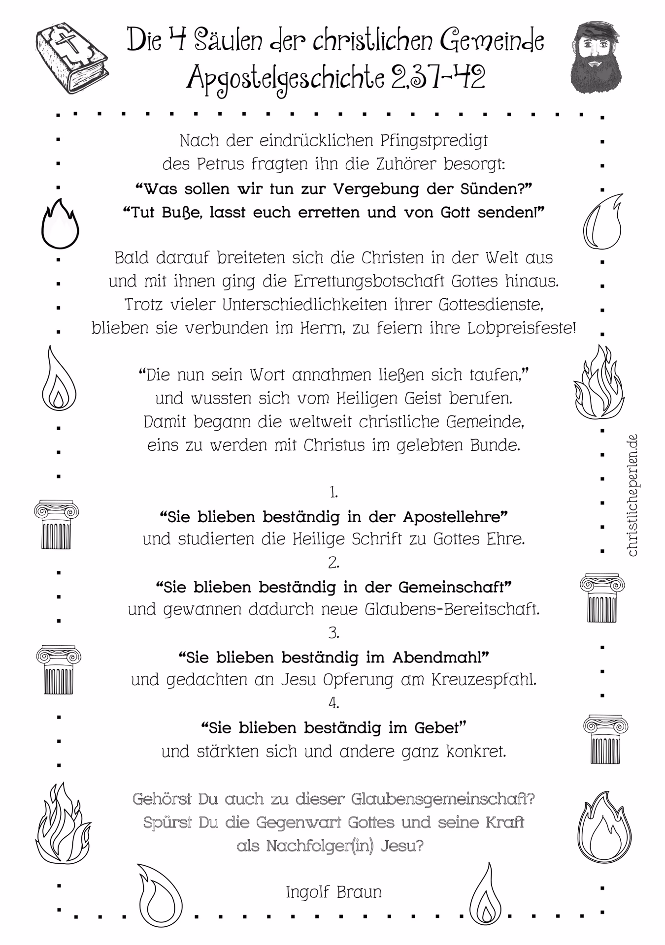 Wann wurden die Gebetstexte für die Woche herausgegeben?