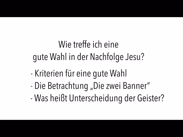 Was ist die Unterscheidung der Geister?