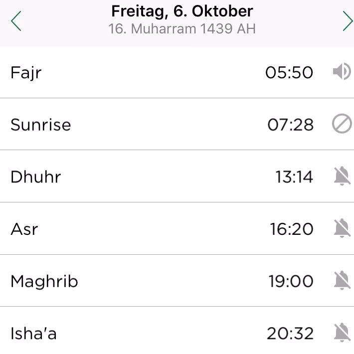 Warum sind die Gebetszeiten so unein?