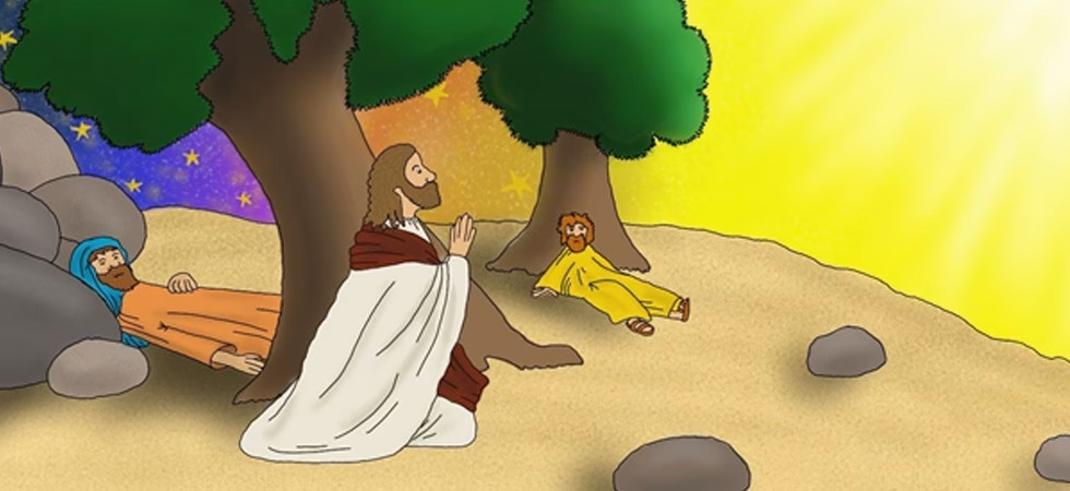 Warum ist Jesus nicht allein im Garten?