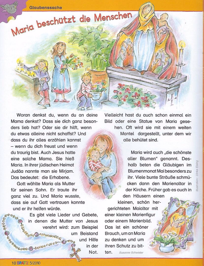 Wie feiert man die Marienfeste mit Kindern?