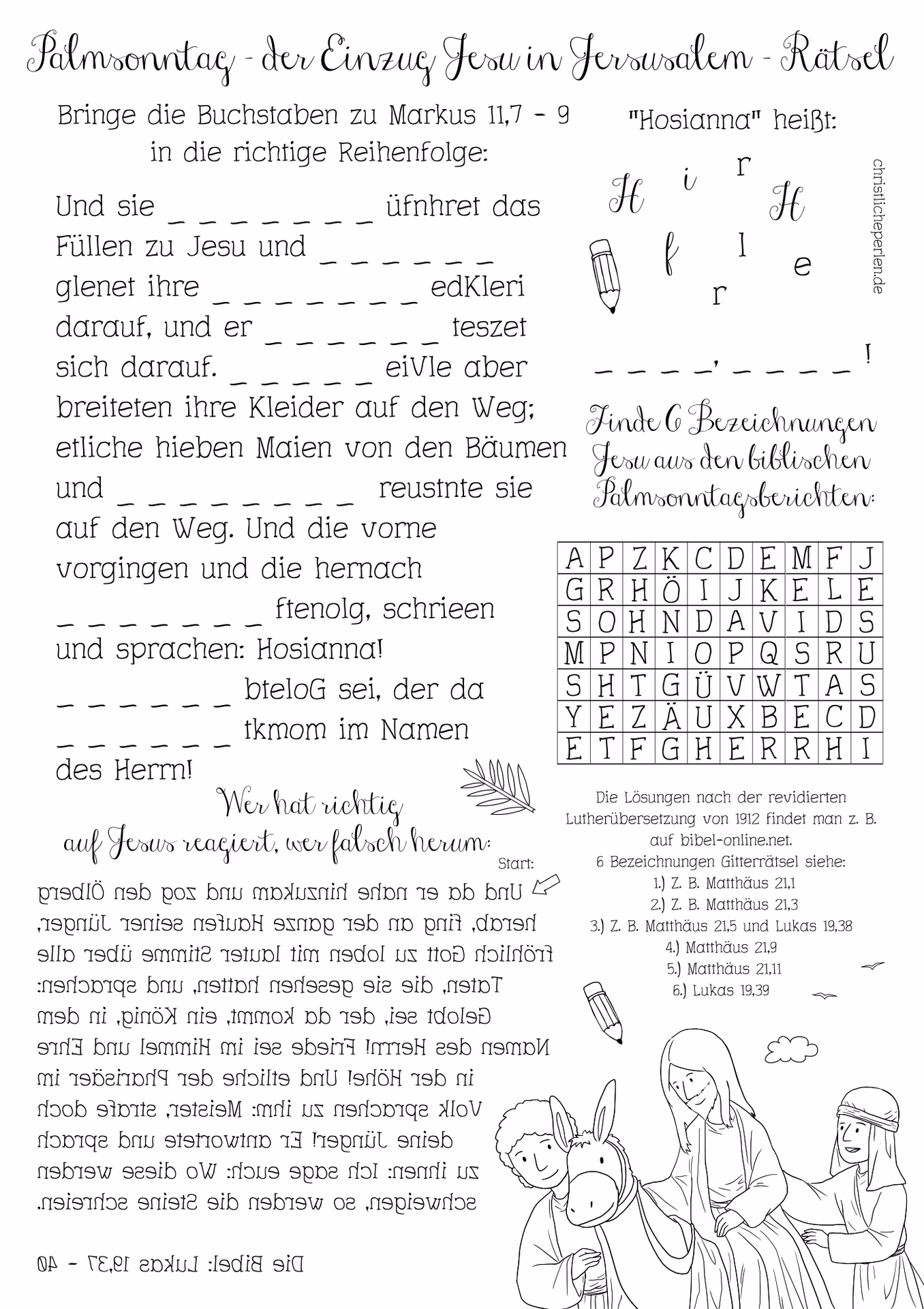 Was ist ein Hausgottesdienst mit Kindern?