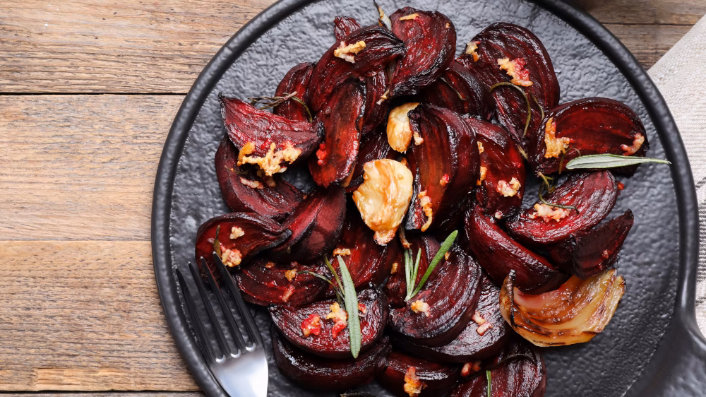 Wie bereite ich Rote Bete aus dem Ofen vor?