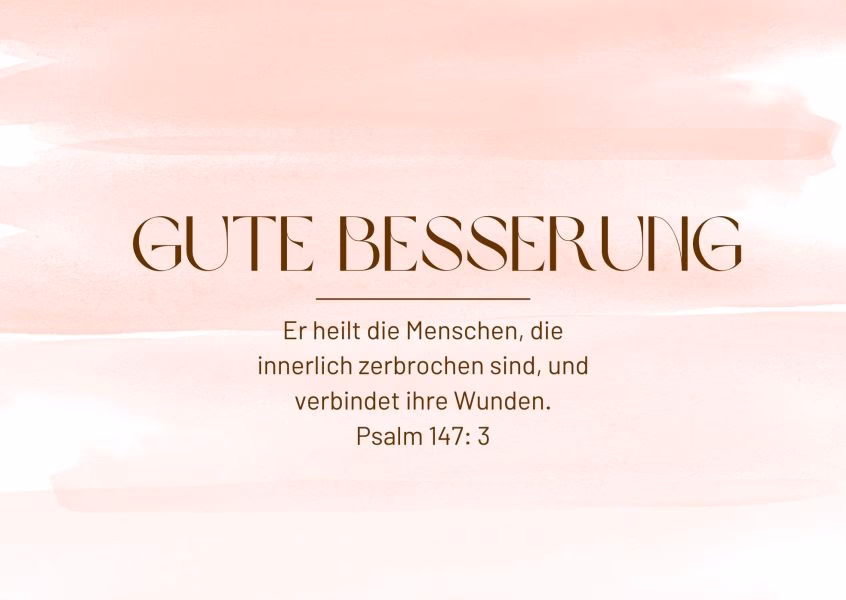 Was sagt man zur Besserung?