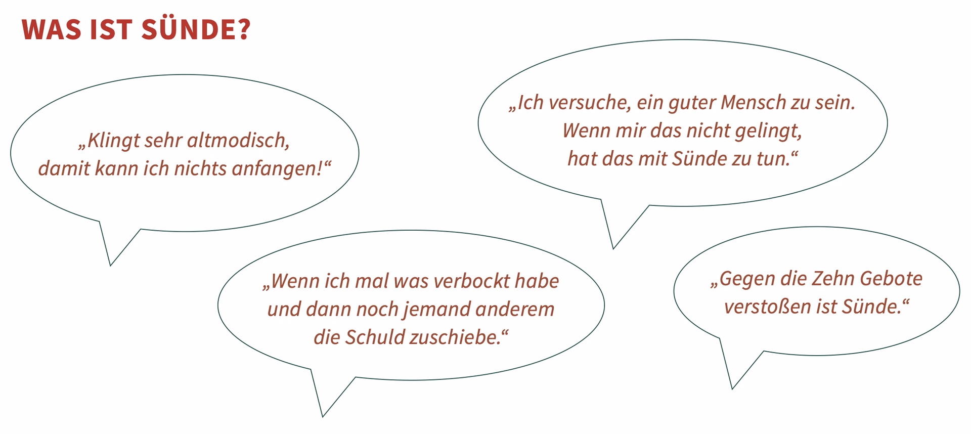 Was ist der Unterschied zwischen Sünde und evangelisch?