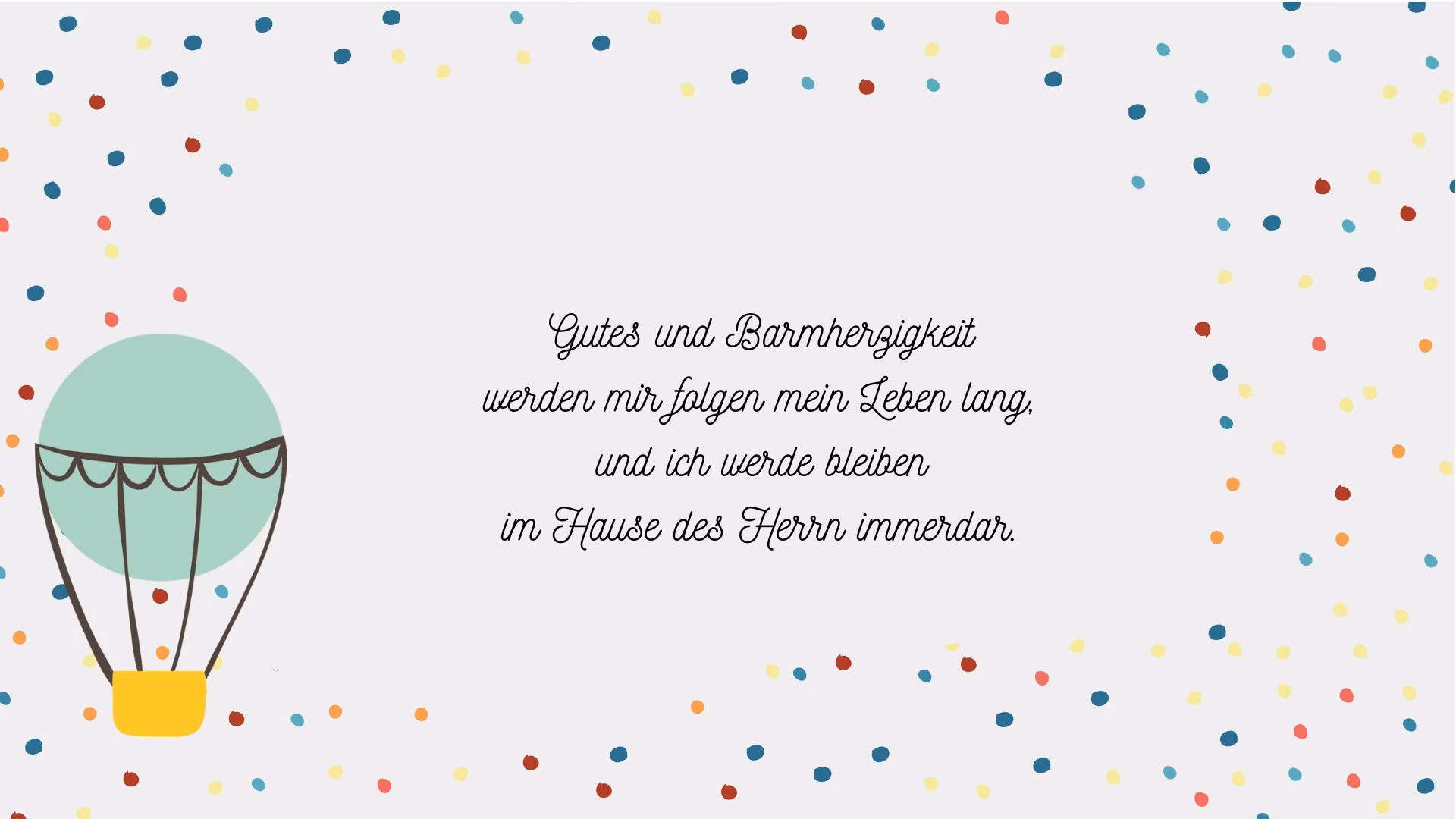 Was bedeutet der Spruch zur Taufe?