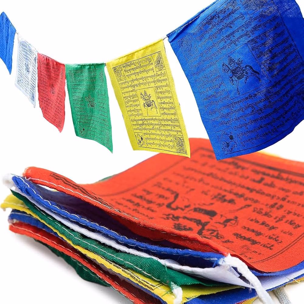 Wie werden Gebetsfahnen gedruckt?