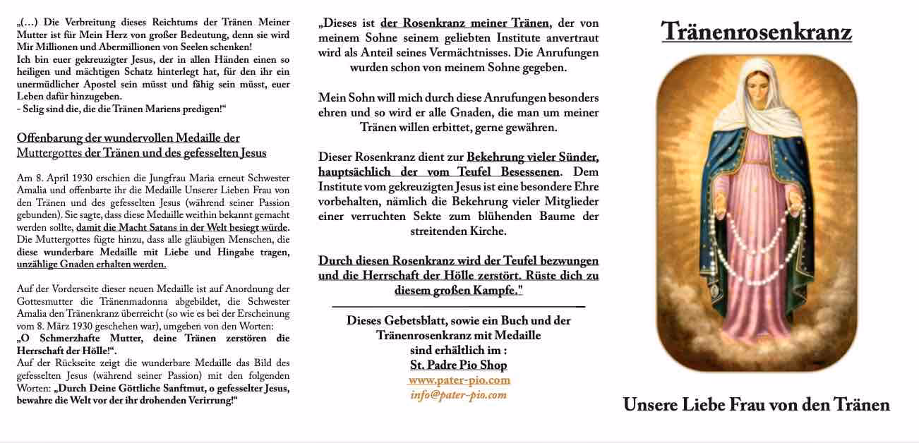 Was kann man mit einem weiteren Rosenkranz tun?