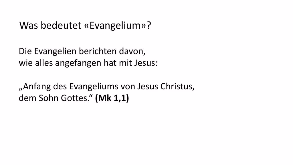 Was versteht man unter evangelisch?